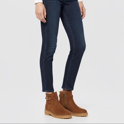 Coccinelle C - Saddle Suede Cognac - STANGA Pelletteria