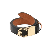 Coccinelle Cintura Logo C - Me Reversibile Noir / Cuir - STANGA Pelletteria