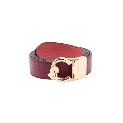 Coccinelle Cintura Logo C - Me Reversibile Ribes/Pink Clay - STANGA Pelletteria