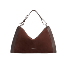 Carica l&#39;immagine nel visualizzatore di Gallery, Coccinelle Elinor Suede Bimaterial Medium Brunette - STANGA Pelletteria
