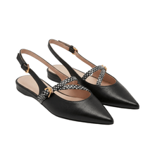 Carica l'immagine nel visualizzatore di Gallery, Coccinelle Ginko Ela Slingback Noir - STANGA Pelletteria
