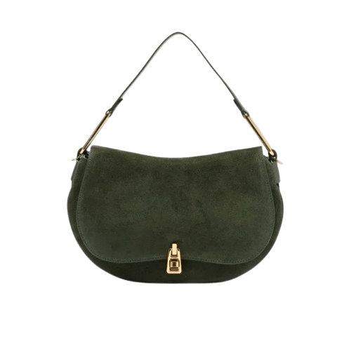 Coccinelle Magie Suede Bimaterial Medium Alga - STANGA Pelletteria