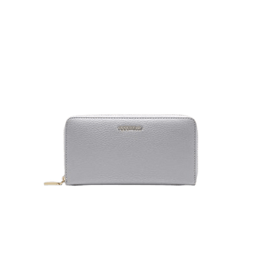 Coccinelle Metallic Soft Zip Around Snow - STANGA Pelletteria