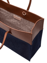 Carica l&#39;immagine nel visualizzatore di Gallery, Coccinelle Myrtha Denim Medium Denim/Cognac - STANGA Pelletteria
