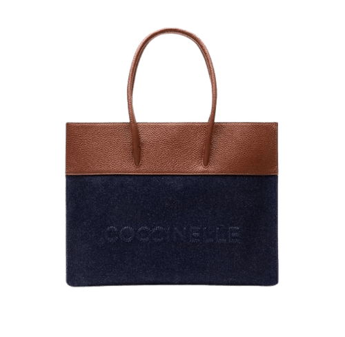 Coccinelle Myrtha Denim Medium Denim/Cognac - STANGA Pelletteria