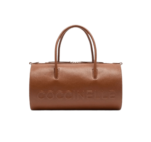 Coccinelle Myrtha Maxi Logo Bauletto Cognac - STANGA Pelletteria