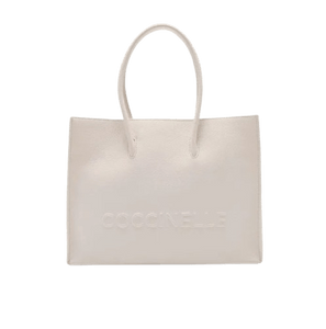 Coccinelle Myrtha Maxi Logo Medium Blanco - STANGA Pelletteria