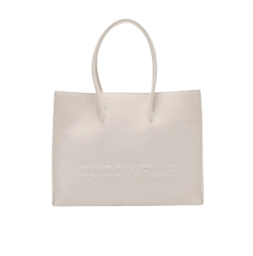 Coccinelle Myrtha Maxi Logo Medium Blanco - STANGA Pelletteria