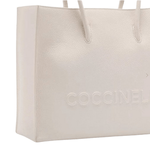 Coccinelle Myrtha Maxi Logo Medium Blanco - STANGA Pelletteria