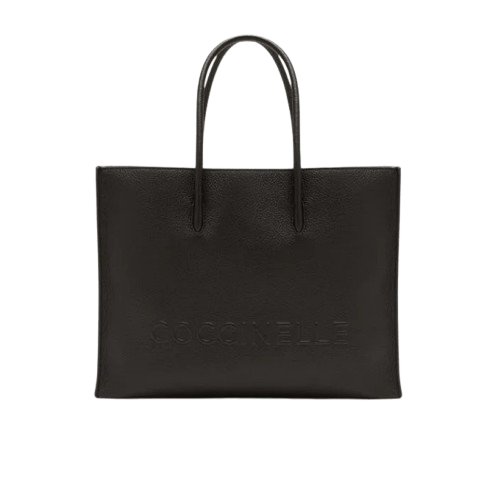 Coccinelle Myrtha Maxi Logo Medium Nero - STANGA Pelletteria