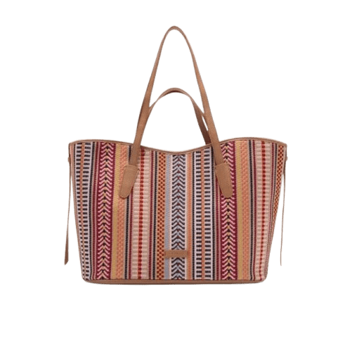 Coccinelle New Never Without Bag Mantras Large Multi Azul/Skin - STANGA Pelletteria