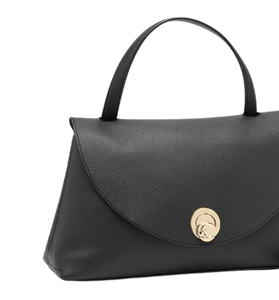 Coccinelle Nikla Medium Noir/Cognac - STANGA Pelletteria