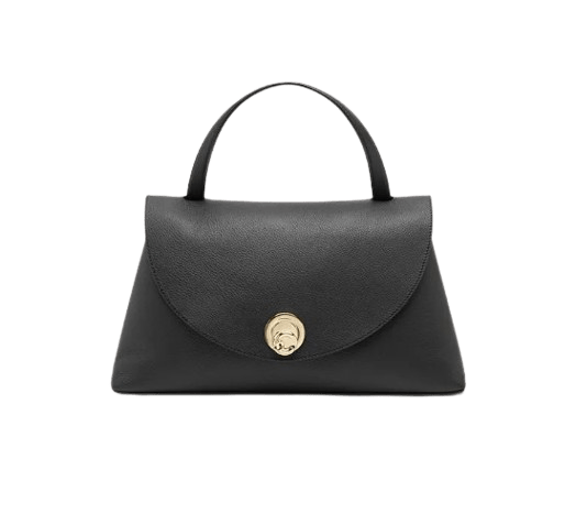 Coccinelle Nikla Medium Noir/Cognac - STANGA Pelletteria