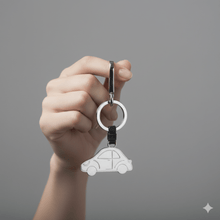 Carica l&#39;immagine nel visualizzatore di Gallery, Coccinelle Portachiavi Macchina Nera - STANGA Pelletteria
