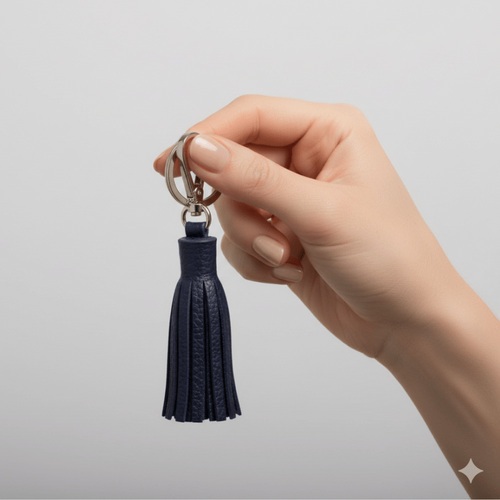 Coccinelle Portachiavi Nappina Blu - STANGA Pelletteria