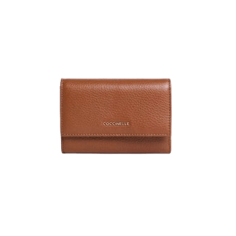 Coccinelle Portafoglio Metallic Soft Cognac - STANGA Pelletteria
