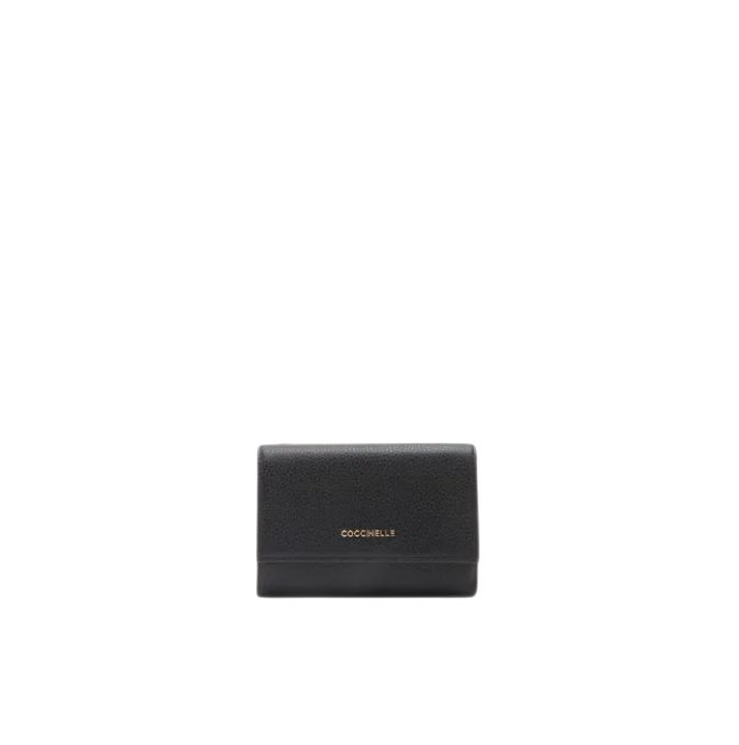 Coccinelle Portafoglio Metallic Soft Noir - STANGA Pelletteria