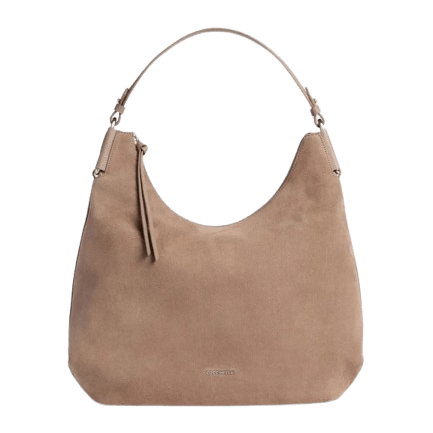 Coccinelle Rebekka Suede Medium Warm Taupe - STANGA Pelletteria