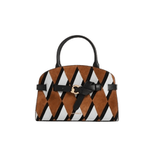 Carica l&#39;immagine nel visualizzatore di Gallery, Coccinelle Sabine New Geometric Patch Small Multi Cognac/Noir - STANGA Pelletteria
