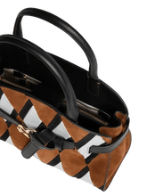 Carica l&#39;immagine nel visualizzatore di Gallery, Coccinelle Sabine New Geometric Patch Small Multi Cognac/Noir - STANGA Pelletteria

