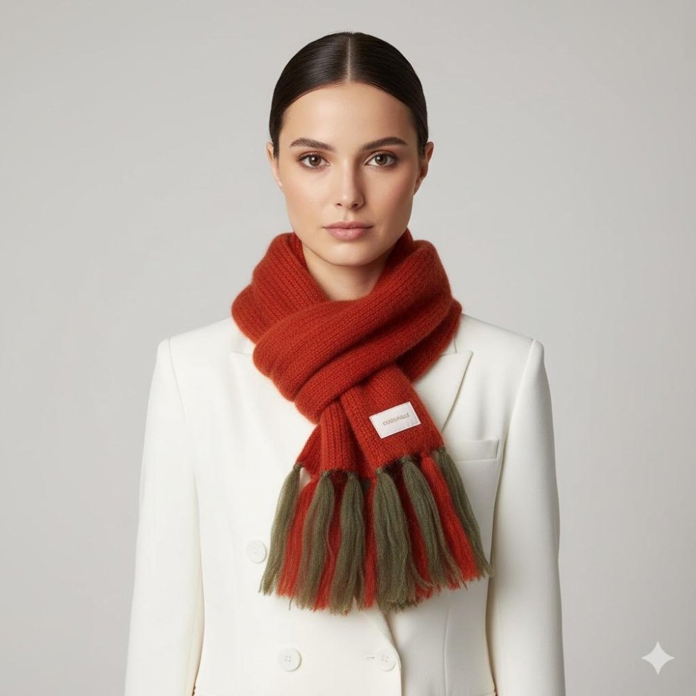 Coccinelle Sciarpa Glory Multi Tangerine - STANGA Pelletteria