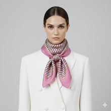 Carica l&#39;immagine nel visualizzatore di Gallery, Coccinelle Sciarpa Pied - De - Poul Multicolor Pulp Pink - STANGA Pelletteria
