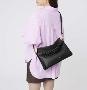Coccinelle Boheme Medium Noir/Cuir (borsa di seconda mano) E1-M50-190201