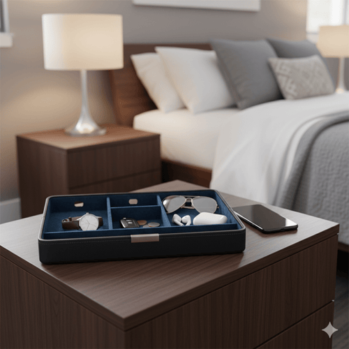 Friedrich23 Svuota Tasche Bond Smart Black Blue 20118 - STANGA Pelletteria