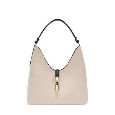 Furla Goccia A Spalla M Naturale / Nero - STANGA Pelletteria