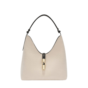 Furla Goccia A Spalla M Naturale / Nero - STANGA Pelletteria