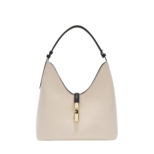 Furla Goccia A Spalla M Naturale / Nero - STANGA Pelletteria
