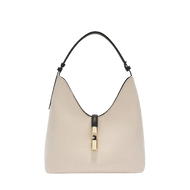 Furla Goccia A Spalla M Naturale / Nero - STANGA Pelletteria