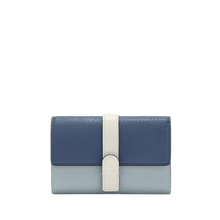 Carica l&#39;immagine nel visualizzatore di Gallery, Furla Grazia Portafoglio Compatto Denim + Nuvola+ Panna - STANGA Pelletteria
