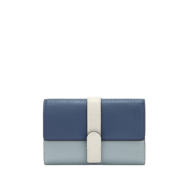 Furla Grazia Portafoglio Compatto Denim + Nuvola+ Panna - STANGA Pelletteria