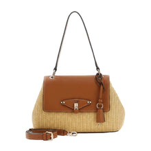 Carica l'immagine nel visualizzatore di Gallery, Guess Borsa A Spalla Maggie Small Straw Natural/Caramel - STANGA Pelletteria
