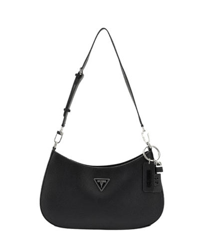 Guess Borsa a spalla Noelle Saffiano Nera - STANGA Pelletteria