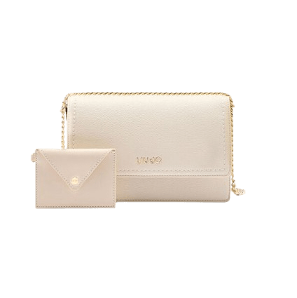 Liu Jo Borsa A Tracolla Con Catena Pochette Cream - STANGA Pelletteria