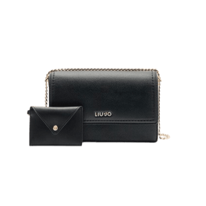 Liu Jo Borsa A Tracolla Con Catena Pochette Nera - STANGA Pelletteria