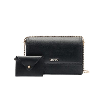 Liu Jo Borsa A Tracolla Con Catena Pochette Nera - STANGA Pelletteria