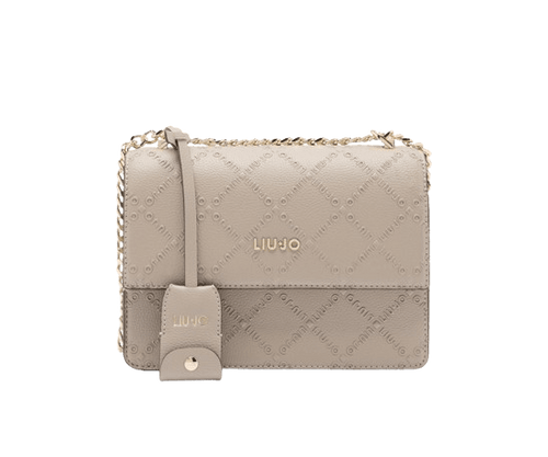 Liu Jo Borsa A Tracolla Con Logo Desert Taupe - STANGA Pelletteria