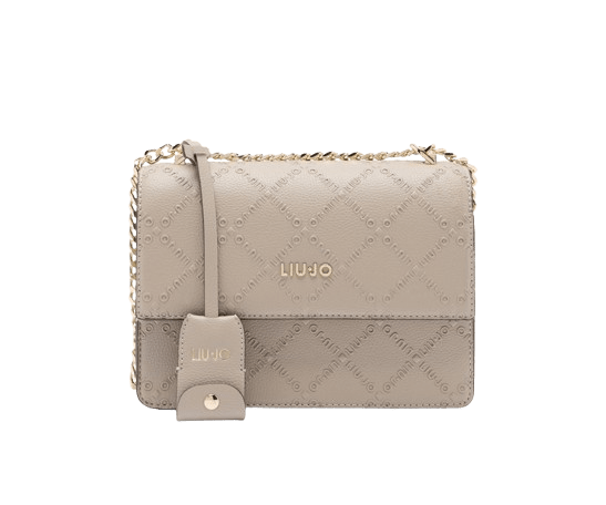 Liu Jo Borsa A Tracolla Con Logo Desert Taupe - STANGA Pelletteria
