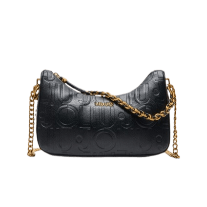 Liu Jo Borsa A Tracolla Con Logo Nera - STANGA Pelletteria