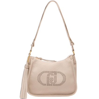 Liu Jo Borsa A Tracolla Logo Inciso Piccola Neutro - STANGA Pelletteria