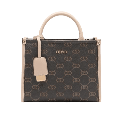 Liu Jo Borsa Piccola Con Charm Logata Neutro - STANGA Pelletteria