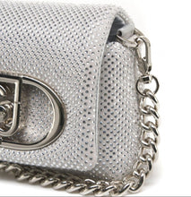 Carica l&#39;immagine nel visualizzatore di Gallery, Liu Jo Borsa Piccola LaPuffy Argento Con Strass - STANGA Pelletteria
