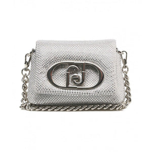 Liu Jo Borsa Piccola LaPuffy Argento Con Strass - STANGA Pelletteria