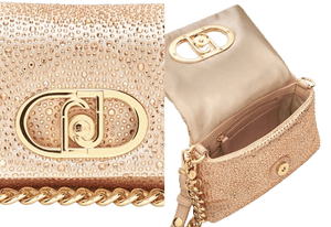 Liu Jo Borsa Piccola LaPuffy Con Strass Rosa Cipria - STANGA Pelletteria
