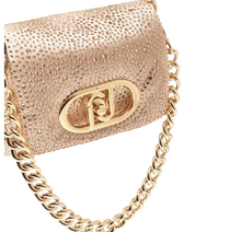 Carica l&#39;immagine nel visualizzatore di Gallery, Liu Jo Borsa Piccola LaPuffy Con Strass Rosa Cipria - STANGA Pelletteria
