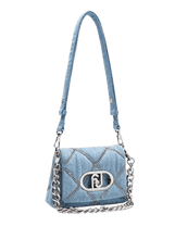 Carica l&#39;immagine nel visualizzatore di Gallery, Liu Jo Borsa Piccola LaPuffy In Denim Con Catena - STANGA Pelletteria
