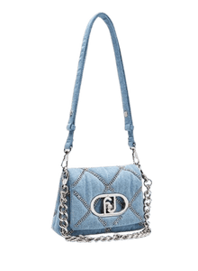 Liu Jo Borsa Piccola LaPuffy In Denim Con Catena - STANGA Pelletteria